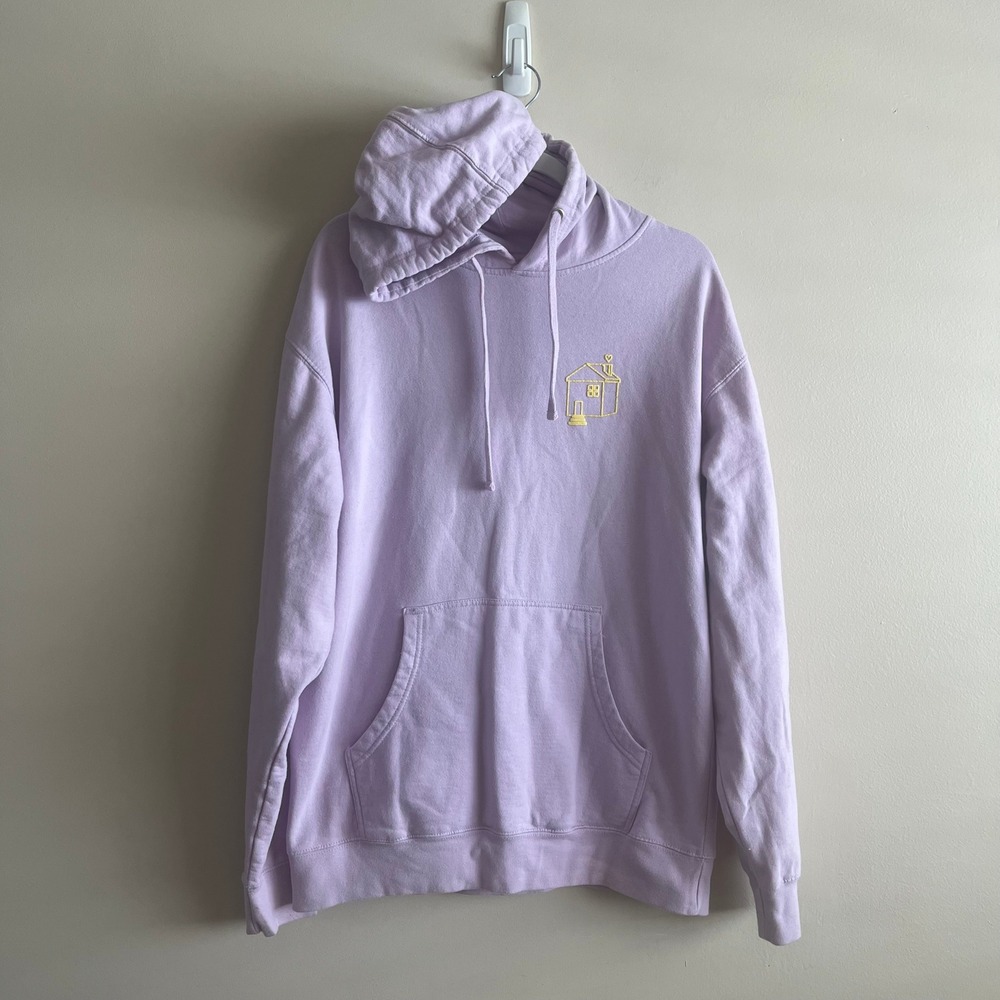 Harry Styles Harry's House Official Tour Hoodie Lavender Purple Tracklist Size L
